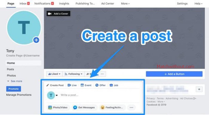 How To Create A Post On Facebook Page - Post On FB Page As Admin